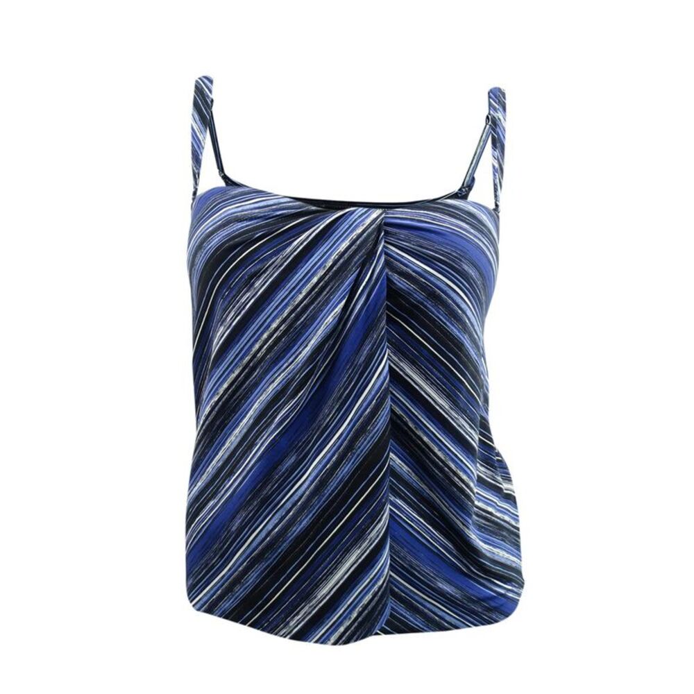 Contours by Coco Reef Women's Clarity Bandeau Tankini Top (12/36C, Blue Multi)